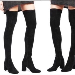 Jeffrey Campbell cienega suede thigh high boots